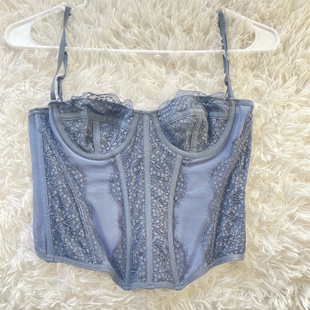 UO Small Blue Corset Top